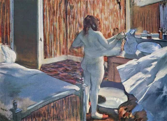 Femme à la toilette